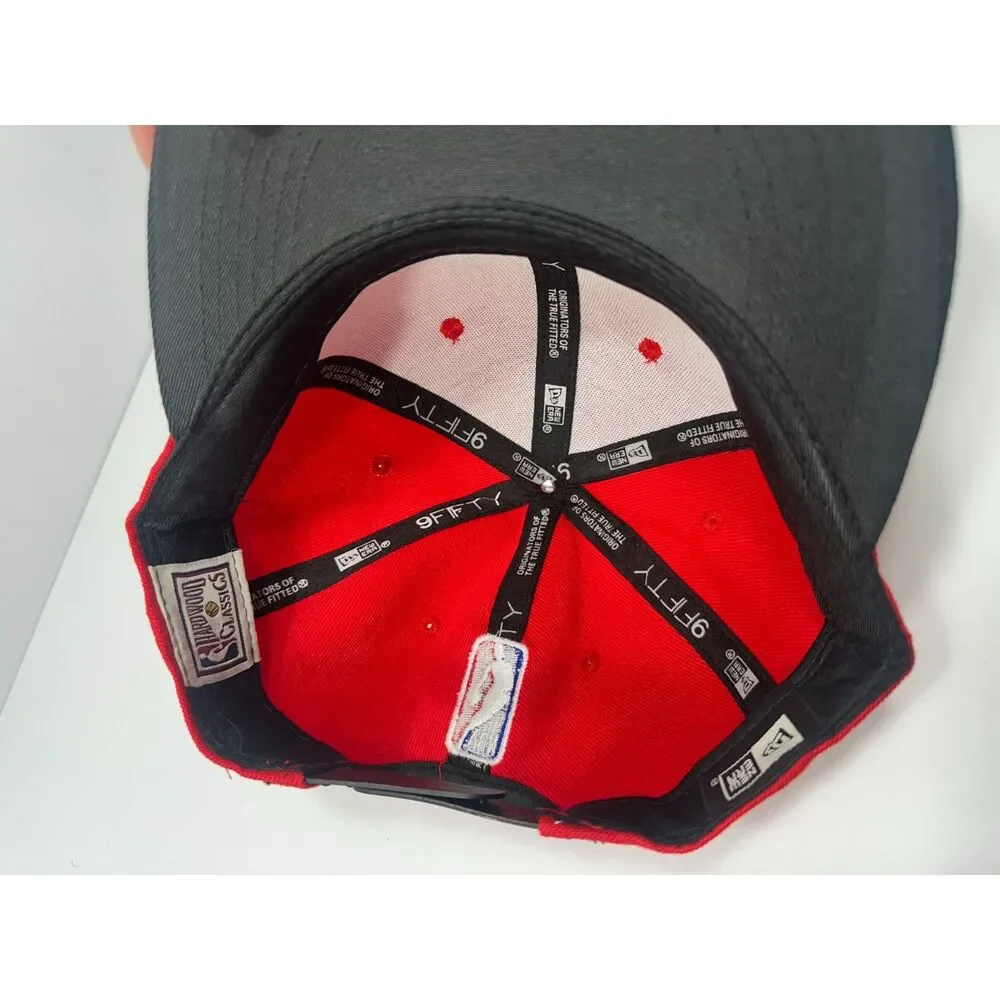 Chicago Bulls New Era 9FIFTY Snapback Hat Red Black Japanese Script NBA HWC